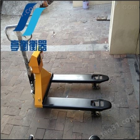 杭州称托盘的手推叉车秤YCS-2吨带称的液压车