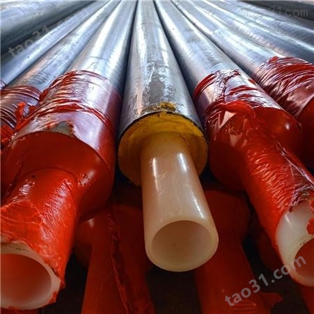 聚氨酯预制直埋保温钢管 直埋钢套钢保温管道生产厂家振远管道