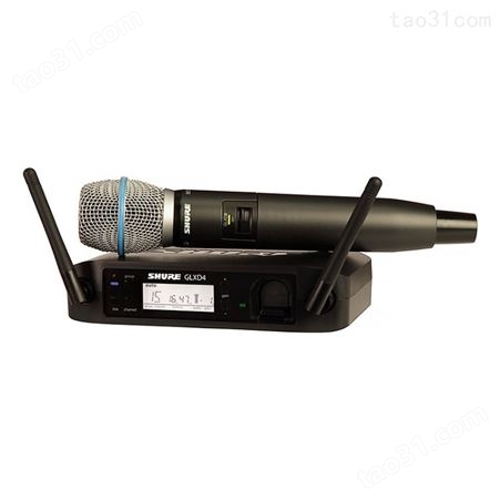 Shure/舒尔 GLXD24/B87A 无线手持话筒 舞台会议专用麦克风