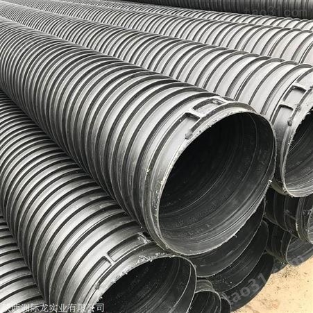 HDPE塑钢缠绕管 增强聚乙烯塑钢缠绕排水管 DN200-DN1200