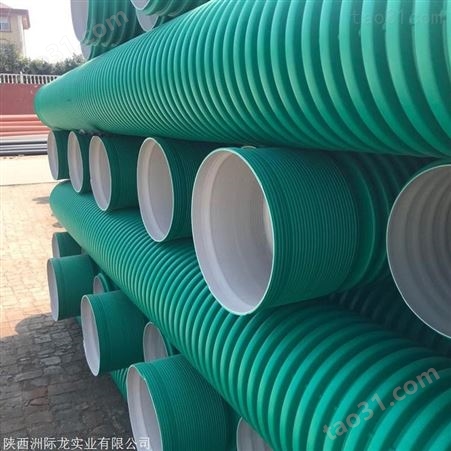HDPE波纹管 PE双壁排水管 农村污水改造排水管道厂家