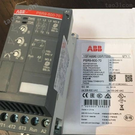 ABB全智能原装软启动器PSTX37-600-70
