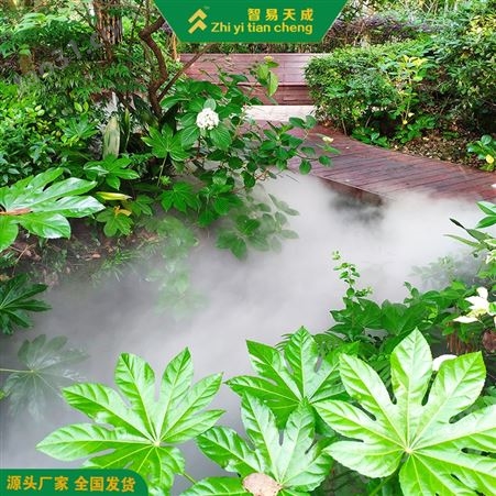 黄冈小区雾森系统设备 高压人造雾 智易天成