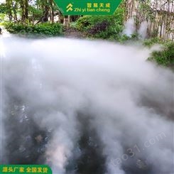 武汉社区雾森景观系统方案设计 假山雾化系统 智易天成