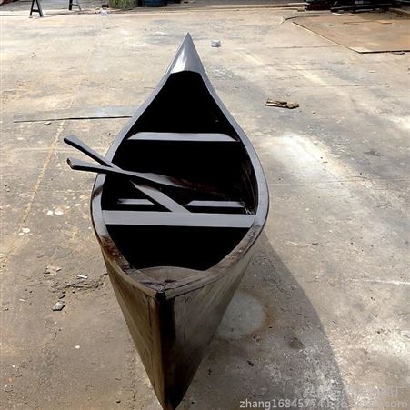 华海木船销售景观装饰木船 两头尖花船 欧式木船 画舫船出售