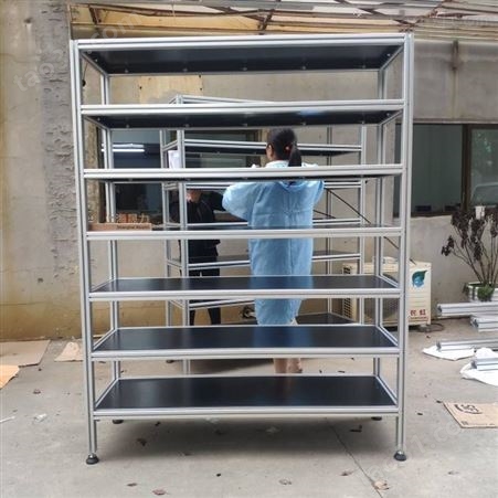 加工生产铝合金型材 货架 工业铝型材4040 型材周转架