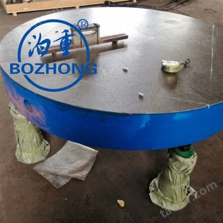 圆形铸铁平板 HT200-300铸铁平板 铸铁圆形工作台 铸铁钳工划线平板 检验平板 来图定做非标规格 泊重更专业