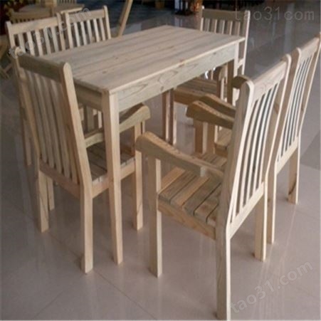 户外公园广场休闲防腐木桌椅组合定制 实木靠背椅