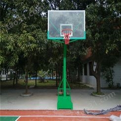 奥雲体育器材制作 青少年用 地埋式方管篮球架 表面做防腐处理