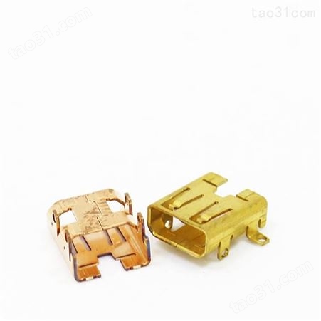 黄铜外观光亮连接器外壳件_自动设备连接器外壳件_加工连接器外壳件厂家