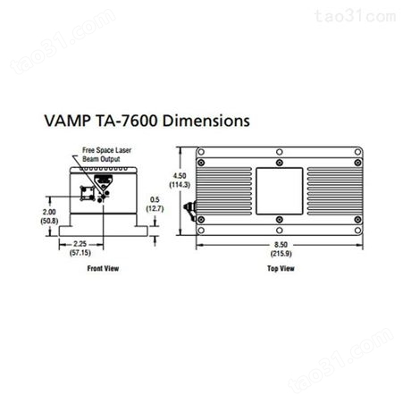 Newport VAMP锥形半导体放大器TA-7600 放大功率高达2W 用于各种波长